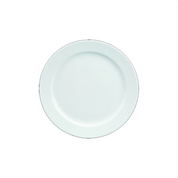 Teller flach mit Fahne, Ø = 28 cm, Form 898