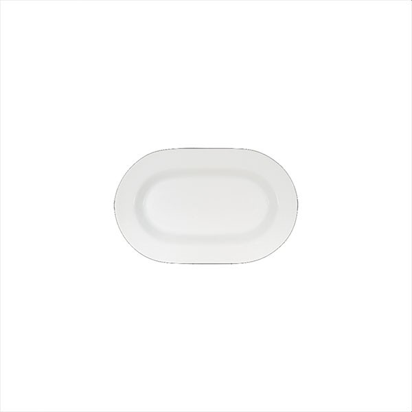 Platte oval mit Fahne, Länge: 22 cm, Connect