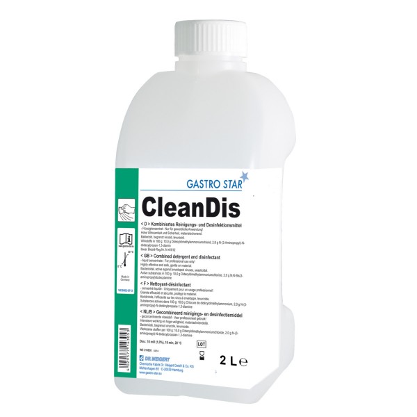 Reinigungs- und Desinfektionsreiniger CleanDis, Inhalt: 2,0 l