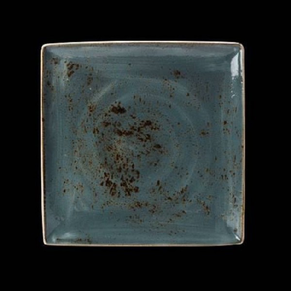 Platte quadratisch Coup, Länge 27 cm, Craft, blau