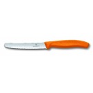 Tomatenmesser mit Wellenschliff, Swiss Classic, 11 cm, orange