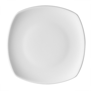 Teller flach eckig, Länge: 25 cm, Uni