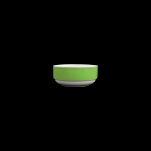 Dessertschale Ø = 12 cm, weiß / grün