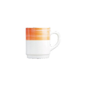 Kaffeebecher, Inhalt: 0,25 l, Brush Orange