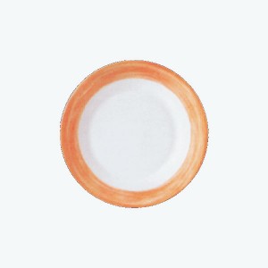 Teller flach, Ø = 19,5 cm, Brush Orange