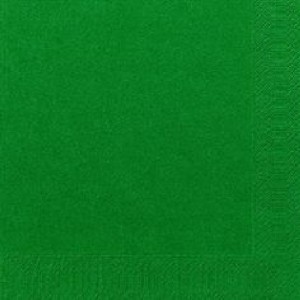 Serviette, Zelltuch, jägergrün, 24 x 24 cm