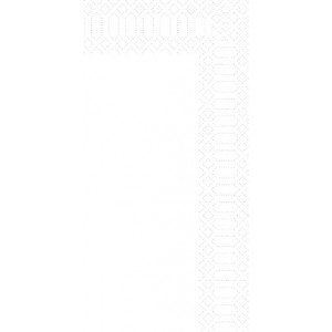 Serviette, Zelltuch, weiß, 40 x 40 cm