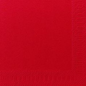Serviette, Zelltuch, rot, 24 x 24 cm