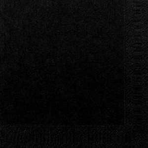 Serviette, Zelltuch, schwarz, 33 x 33 cm
