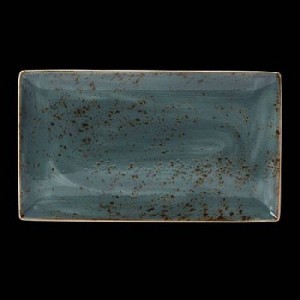 Platte rechteckig, Länge: 33 cm, Craft, blau