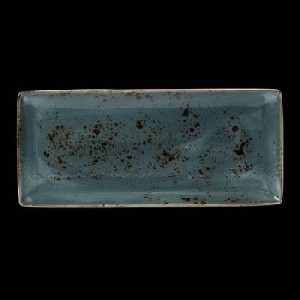 Platte rechteckig Coup, Länge: 33 cm, Craft, blau