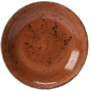 Teller tief, Ø = 21,5 cm, Craft, terracotta