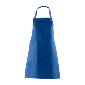 Latzschürze, königsblau, mit Seitentasche