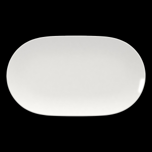 Platte oval coup, Länge: 23 cm, scope weiß