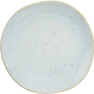 Teller flach Organic, Ø = 26 cm, Stonecast, Duck Egg Blue