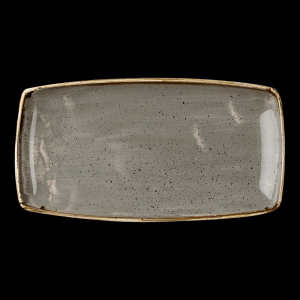 Platte Oblong rechteckig, Länge: 34 cm, Stonecast, Peppercorn Grey