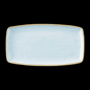 Platte Oblong, Länge: 34 cm, Stonecast, Duck Egg Blue