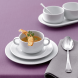 Suppen-Obere mit 2 Henkel, Ø = 9,5 cm, Carat, weiß