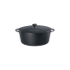 Bratentopf oval mit Gussdeckel, Ø = 33 cm, Provence, schwarz