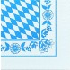 Serviette, Zelltuch, Bayrische Raute, 33 x 33 cm